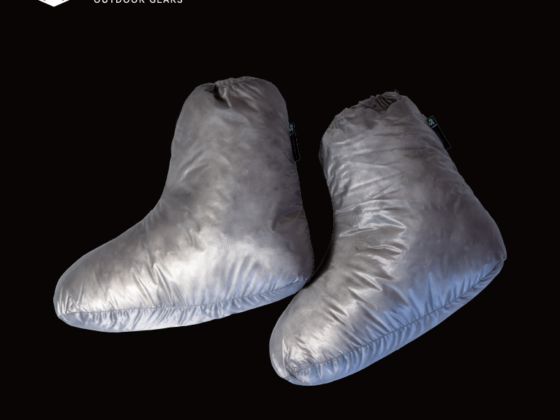 IceFlame冰焰UL超轻户外脚套灰鸭绒羽绒脚套羽绒袜睡袋内保暖10D