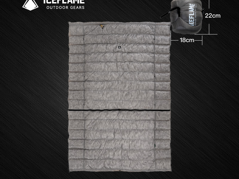 iceflame冰焰蝶舞分体小被子nxt版鸭绒800fp多功能超羽绒无底睡袋