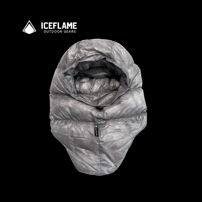 iceflame冰焰冬季羽绒帽睡袋配件户外防寒保暖轻量化帽子护耳超轻