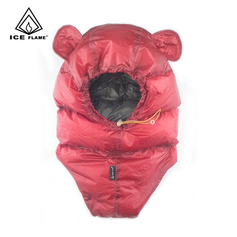 冰焰ICEFALME熊耳羽绒帽ul可配合无帽睡袋及营地使用拒水鹅绒