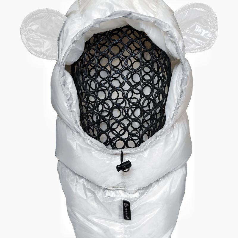 冰焰ICEFALME熊耳羽绒帽ul可配合无帽睡袋及营地使用拒水鹅绒