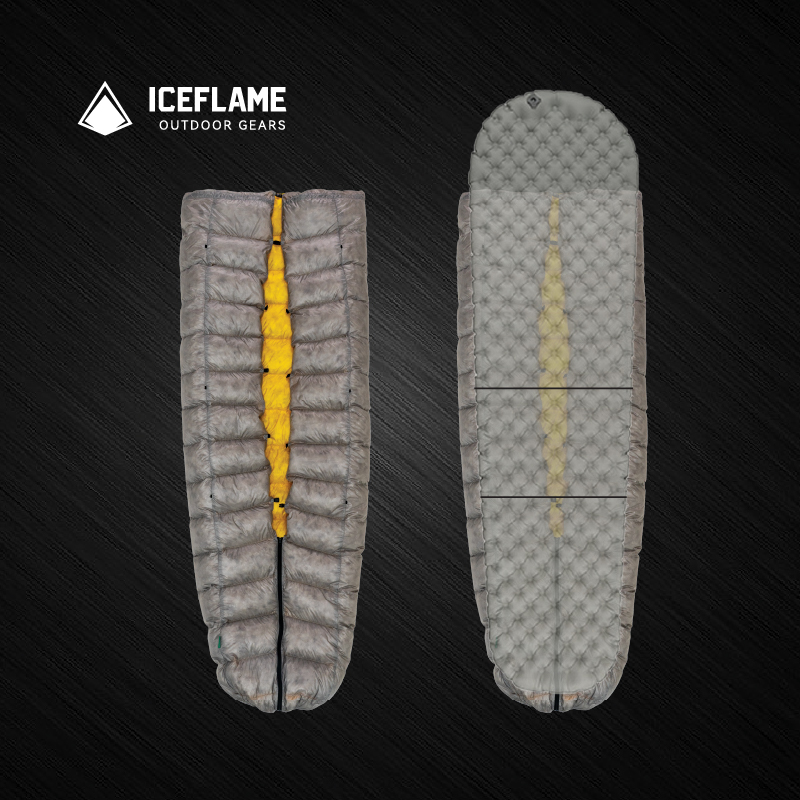 iceflame冰焰蝶舞nxt栖鸭绒800fp多功能超轻拒水羽绒被子无底睡袋