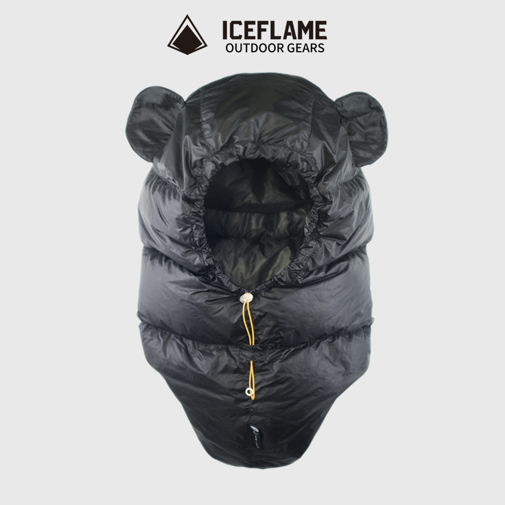冰焰/ICE FLAME超轻熊耳羽绒帽